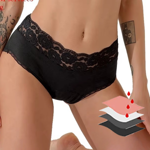High Quality Women Physiological Underwear Safety <b>Period</b> Panties Menstrual Female 4 Layers Leak Proof Menstrual Panties - Product Image 1