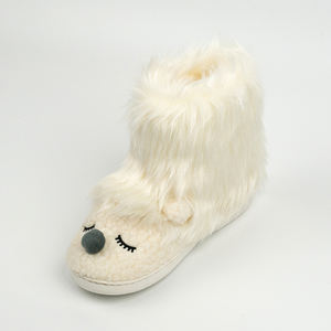 Botas <span class=keywords><strong>de</strong></span> nieve con suela <span class=keywords><strong>de</strong></span> costura lateral <span class=keywords><strong>de</strong></span> oso <span class=keywords><strong>polar</strong></span> <span class=keywords><strong>de</strong></span> felpa personalizadas para mujer, nuevo diseño <span class=keywords><strong>de</strong></span> invierno con cálido grueso para uso en exteriores - Product Image 4