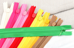 جودة عالية طويلة سحاب معدني ملون قريب نهاية غير مرئية سحاب مخفي - Product Image 4