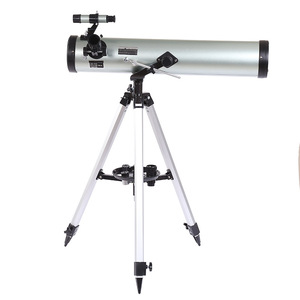 Astronomical Telescope F70076 700 Mm Focal Length Silver Civil Outdoor Stargazing Telescope - Product Image 1