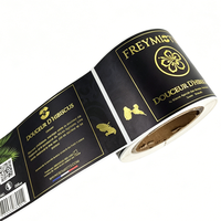 Etiqueta Autoadhesiva Premium para Botellas de Licor, con Lámina Dorada y Material de Vinilo, Personalizable