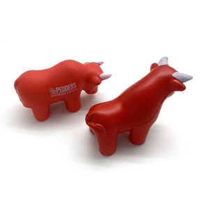 Pelota Antiestrés <span class=keywords><strong>de</strong></span> Espuma <span class=keywords><strong>de</strong></span> PU con Forma <span class=keywords><strong>de</strong></span> Toro, Logotipo Personalizado, Regalos Promocionales Corporativos, Pelota Antiestrés Red Bull con Cuernos Blancos - Product Image 5