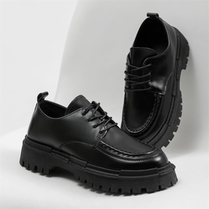 Chaussures Décontractées de Luxe pour Hommes en Cuir, Rehaussantes, à Lacets, Style Marche, de Créateur, avec Semelle Intérieure en EVA – Vente en Gros - Product Image 1