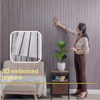 Autocollant mural géométrique 3D auto-adhésif en PVC de qualité supérieure, décoration de fond TV, plinthe épaissie pour salon