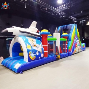 WINWAYTOYS Alquiler de Castillo Inflable de PVC con Temática Espacial y Obstáculos de Caminata Lunar Personalizado para Diversión - Product Image 4