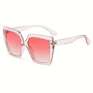 Vente en gros de lunettes de soleil surdimensionnées de luxe personnalisées avec logo, lunettes de soleil carrées de grande taille pour femmes - Product Image 5