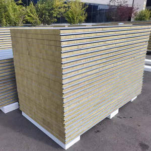 Wasserdicht/Brandschutz/Isolierte Steinwolle Sandwich platte für Dach/Wand/Decke/<span class=keywords><strong>Ofen</strong></span> - Product Image 1