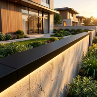 Profilés de bordure en aluminium 6063-T5 sur mesure pour murs, corniche de balcon étanche, protection murale pour projets