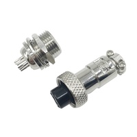 Connecteur de câble d'aviation, en métal, 3 broches, Gx16 M16 + coupleur de prises