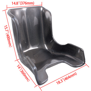 Carbon Fiber <b>Go</b> <b>Kart</b> <b>Seat</b> 18.3x14.8x15.7 Inch Racing <b>Seat</b> For <b>Go</b> <b>Karts</b> - Product Image 1