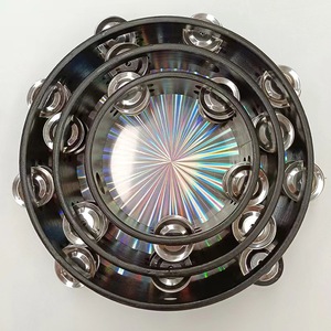 Tamborín Láser de 6, 8 y 10 Pulgadas, Instrumento de Percusión de Doble Fila para Niños y Adolescentes, Juguete Educativo Musical - Product Image 2