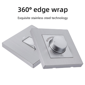 Ultra-Thin Silver Switch Wall Single <strong>Double</strong> <strong>Control</strong> Panel Household Electrical Switches and Socket Indian - Product Image 6