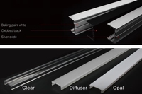 Profilés LED en aluminium de haute qualité, éclairage linéaire 6000K lumière du jour, IP20/IP65/IP67, 12V/24V, garantie 3 ans, tailles personnalisables