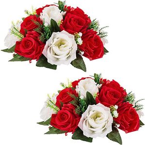 Bola de Flores de Rosa de Seda Artificial para Decoración de Columnas Romanas en Bodas, Autos de Boda, Salones de Fiesta y Eventos, Venta al por Mayor de Artículos Florales - Product Image 1