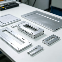 Support de bureau pliable en aluminium usiné CNC pour écran E-Paper, boîtier métallique de protection pour affichage E-Ink