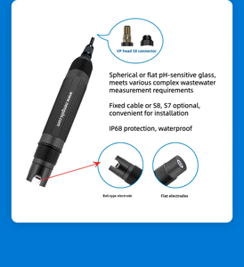 น้ำหลายประเภทอิเล็กโทรด pph/prpbe เซ็นเซอร์วัดค่า <span class=keywords><strong>pH</strong></span> แบบออนไลน์ที่กำหนดเองวัสดุ ABS 0.01pH ความแม่นยำสูง - Product Image 5