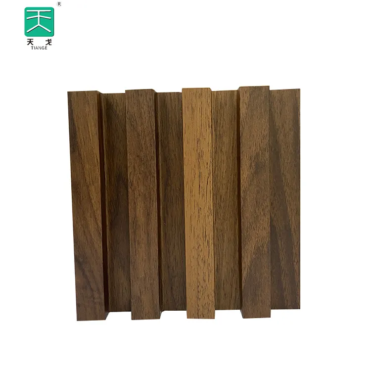 Pannelli in legno a doghe decorati a parete 3D in legno verticale TianGe per la decorazione di interni