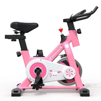 Vélo d'exercice à transmission par courroie bidirectionnelle, volant d'inertie de 4 kg, résistance progressive, écran LCD, vélo de spinning cardio pour la maison