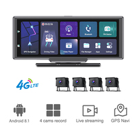 Cámara de salpicadero con control remoto 4G, gestión de flotas, grabadora de vídeo para coche, mapa de Google, navegación GPS, cámara para coche, cámara para camión de 360 grados