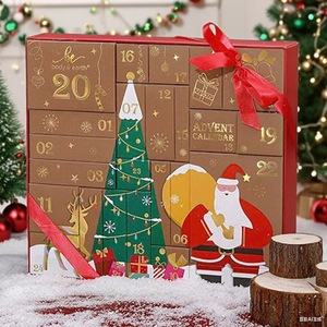 <span class=keywords><strong>2025</strong></span> mới Đêm giáng sinh tắm hộp mù hộp quà nhỏ xuyên biên giới với lịch Giấy trên và dưới - Product Image 5