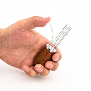 Herramienta WDT de Acero Inoxidable Reutilizable, Distribuidor de Café con Base para Agitar Polvo Suelto - Product Image 2