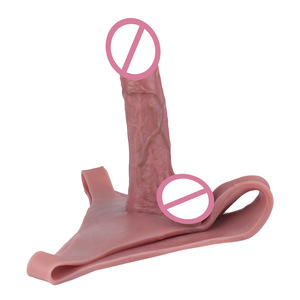 Culotte <span class=keywords><strong>string</strong></span> en cuir style ceinture, avec pénis creux intégré, pour le plaisir lesbien, sous-vêtements féminins 410g - Product Image 6