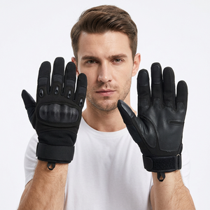 Gants tactiques d'extérieur à doigts entiers avec sangle de poignet réglable, antidérapants, respirants, imperméables, en polyester, protection sportive unisexe - Product Image 3