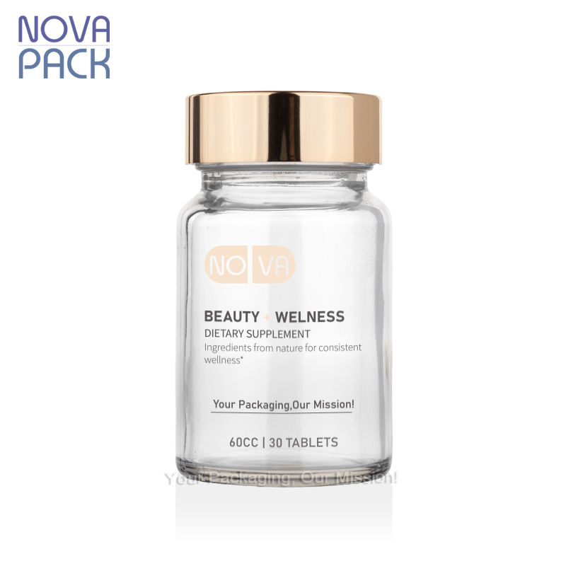 ขวดใส + ฝาทอง