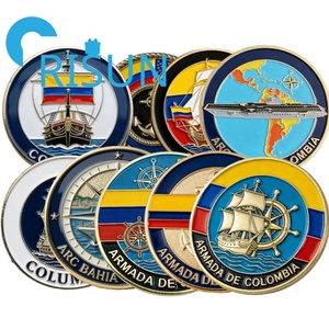 Monedas Conmemorativas Personalizadas al por Mayor, Monedas de Recuerdo del Ejército Naval de Colombia, Monedas de Desafío con su Propio Diseño - Product Image 1