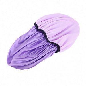 Toalla de microfibra para el cabello para mujer, personalizada, anti-frizz, absorbente, suave, de secado rápido, estilo europeo, ajustable, para uso diario y casual. - Product Image 4
