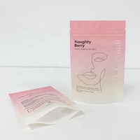 Sac d'emballage pour masque facial en poudre en plastique avec impression couleur personnalisée Pochette debout avec logo