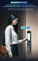 TYSH Tuya App WiFi Grote Voor- en Achterkant Scherm 3D Gezichtsherkenning Sleutelloze Slimme Sloten Vingerafdruk Digitale Sloten Cloud Opslag