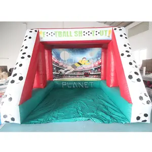 Portable Sport Football Goal Target Practice Shooting Cage Inflatable Soccer Speed Kick Game Cage