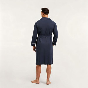 Conjunto de Ropa de Dormir para Hombre, Bata de Bambú, Algodón Orgánico, Satén, Venta al Por Mayor, Personalizable - Product Image 4