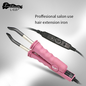 Support professionnel en gros d'usine Logo personnalisé Fusion kératine colle connecteur de fusion <span class=keywords><strong>Extension</strong></span> de cheveux fer - Product Image 4
