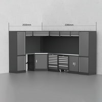 Vente en gros d'usine Armoire à outils en acier inoxydable modulaire robuste Garage Stockage Atelier Établi Armoire à outils avec tiroirs