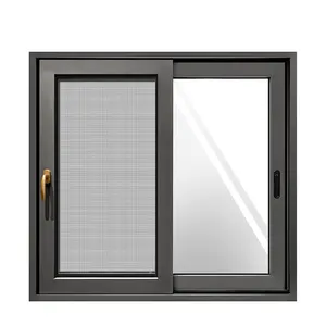 别墅项目用铝型材双层玻璃推拉窗