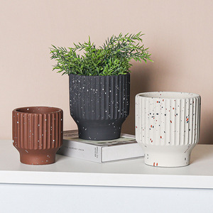 <span class=keywords><strong>Maceta</strong></span> de cemento molido <span class=keywords><strong>Maceta</strong></span> de punto de pulverización <span class=keywords><strong>circular</strong></span> para decoración del hogar - Product Image 2