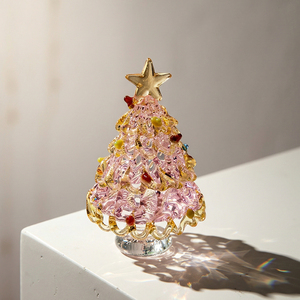 Albero di Natale in Vetro di Murano Spazzolato Fatto a Mano 6,5 cm, Adatto per Decorazioni Natalizie e di Halloween - Product Image 4