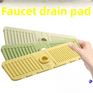 Faucet Splash Guard <b>Mat</b> <b>Silicone</b> Soap Storage Pad for Kitchen & Bathroom, Slope Design for Fast Drying, Foldable Drainage <b>Mat</b> - Product Image 5