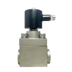 300bar 30MPa yüksek basınçlı Solenoid vana 24V orifis 1.1/4 inç DN32 normalde hidrolik yağ ve azot için yakın vanalar