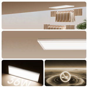 Ultra thin invisible <b>small</b> tablet LED light remote control voice control intelligent minimalist electric drying rack - Product Image 5