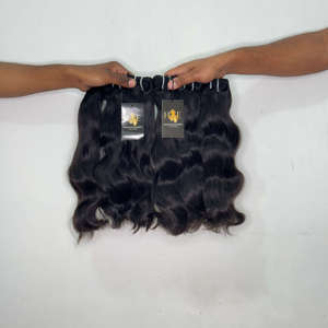 Extensiones de Cabello Ondulado Natural con Frontal de Encaje HD, Cabello Virgen Crudo con Cutícula Alineada, Proveedor Mayorista de Cabello Ondulado Camboyano - Product Image 1
