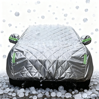 Housse de voiture universelle imperméable en PET 4 mil, conception épaissie sur mesure, résistante à la pluie, la grêle, la neige, au gel et aux UV, 90% IR/99%