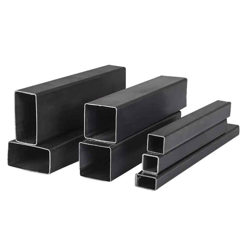 Astm a500 1*1inches*1.4mm Black Carbon Steel Hollow Section Rectangle/Square Metal Tube Pipe 6m Length for Oil Pipes