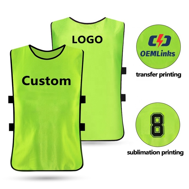 Custom Professional Match Soccer Bibs Breathable Football Vest Bibs Soccer Training Vest Training Football Vest Bibs