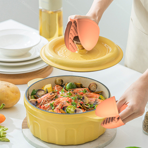 Coussinets chauffants antidérapants avec texture en silicone Gants épais flexibles pour la cuisson des maniques <span class=keywords><strong>de</strong></span> <span class=keywords><strong>cuisine</strong></span> - Product Image 6