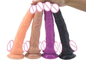 Realistischer <span class=keywords><strong>Dildo</strong></span> mit Saugnapf klares Blut Sexspielzeug für Frauen schlanken langen Penis Erwachsenen Lesben Masturbation Sexspielzeug - Product Image 6