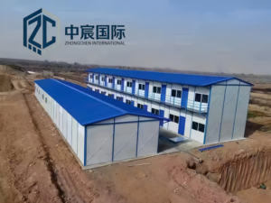 Complejo de Dormitorios Prefabricados Apilables de Dos Niveles Zhongchen con Estructura <span class=keywords><strong>Azul</strong></span>, <span class=keywords><strong>Edificio</strong></span> Modular Portátil para Construcción - Product Image 6