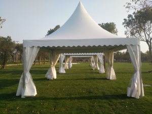 3X3 4X4 5X5 10X10 Toile Extérieure Hexagone gazebo Pagode Événement Tente De Noce Tente 20ft <span class=keywords><strong>x</strong></span> 20ft - Product Image 5